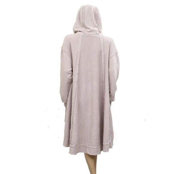Free People North Sweatshirt Hoodie Top Oversized Jacket Cotton Violet M 284029 - Picture 7 of 8